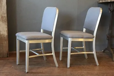 Vintage Goodform Art Deco Aluminum Modern Chairs Drafting • $589.99