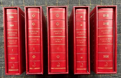 Game Of Thrones. Deluxe Edition - Red Leather Slipcase Set. George R. R. Martin. • £699