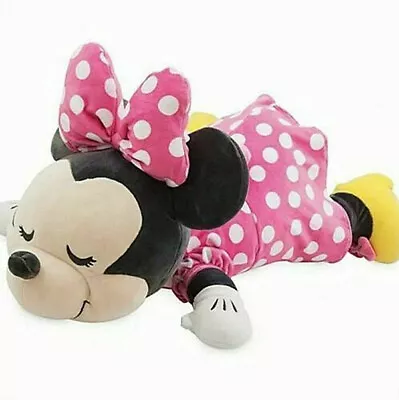 Disney Minnie Mouse Cuddleez Plush Large 23” Cuddle Pillow Polka Dot Dress Pink • $51.09