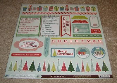 My Mind's Eye 12x12 Sticker Accessory Sheet ~ Winter Wonderland • $2.99