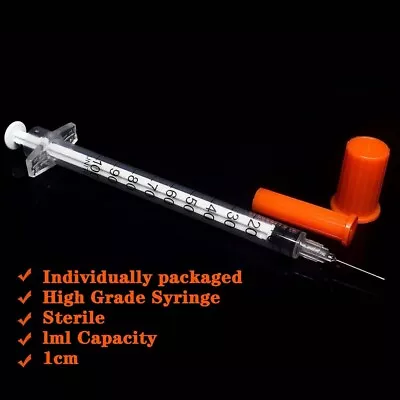 1Ml 0.3X13Mm Syringe 30G Plastic Multiple Uses Measuring Tools Shudyear 20 Pack • $18.10