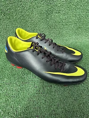 Nike Mercurial Glide Lll FG 509123-376 Black Green Soccer Cleats Mens Size 11 • $69.99