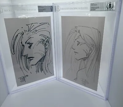 Witchblade (2) Original Art Sketch By Francis Manapul 1/1 Beckett 10 Signed • $1500