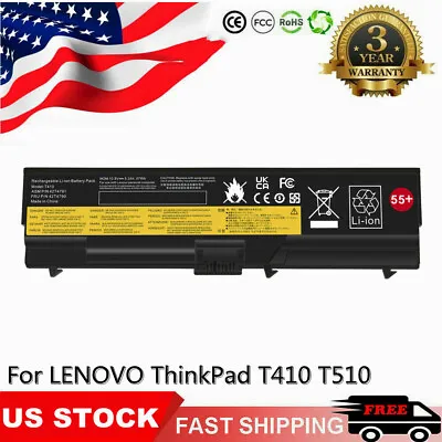 Battery For LENOVO ThinkPad T410 T410i T420 T510 T510i T520 W510 42T4235 42T4733 • $14.95