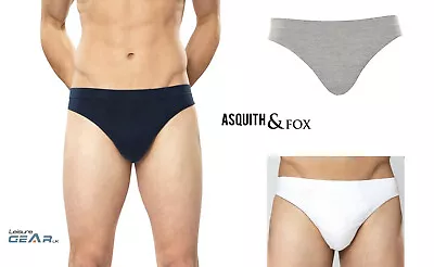 3 PACK Mens Pants Slip Briefs 100% Cotton ASQUITH & FOX Underpants Underwear • £10.50