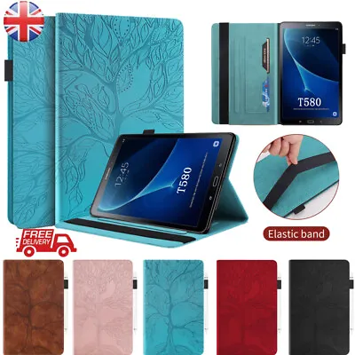 For Samsung Galaxy Tab A 10.1  SM-T510 /T580 Life Tree Leather Case Stand Cover • £14.15