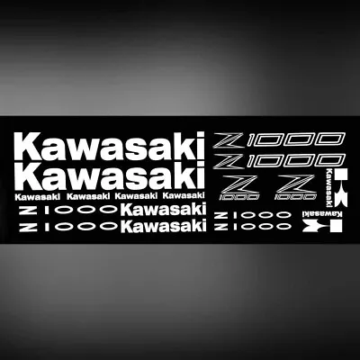 Kawasaki Z1000 Stickers Decal Vinyl Bike Car Van Window Set Of 18 • £9.99