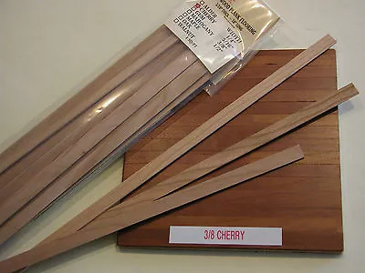 Dollhouse Miniature 3/8  Wide Cherry Wood Plank Flooring  1  Scale The Very BEST • $18.25