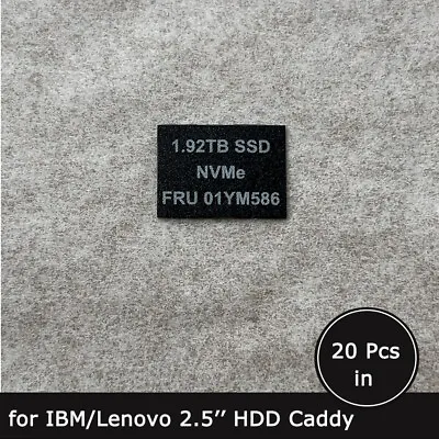 20pcs Of FRU 01YM586 1.92TB SSD Caddy Label Sticker For Lenovo/IBM Tray • $15.90