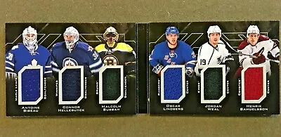 2015 UD Black Sixes Relic Booklet RC SubbanHellebuyckBibeauLindbergWealSamu • $25