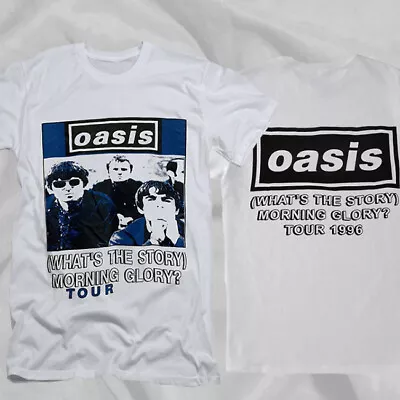 Oasis What's The Story Morning Glory? Tour *2side Shirt Vintage Men Gift Tee • $27.99