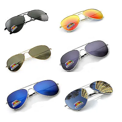 £3.99 • Buy New POLARIZED Pilot Sunglasses Mens Women's UV400 Driving Glasses Mirror 