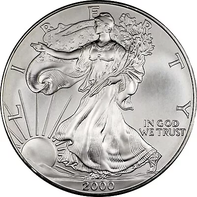 2000 $1 United States American Silver Eagle 1 Oz Brilliant Uncirculated • $41.99