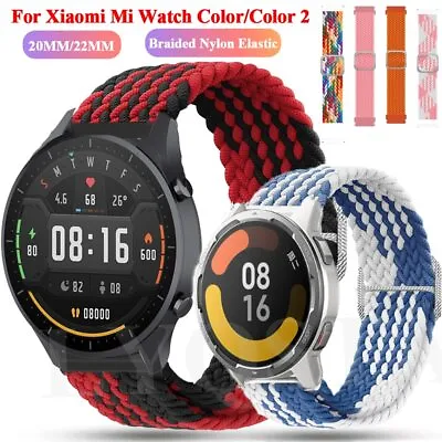 For Xiaomi MI Watch Color 2 Strap Braided Nylon Band 20 22mm Bro Air Mibro Lite • $6.26