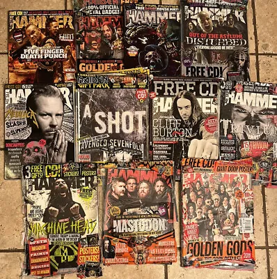 METAL HAMMER 2010-2013 Lot Of 11 Issues Iron Maiden Metallica Anthrax • $140