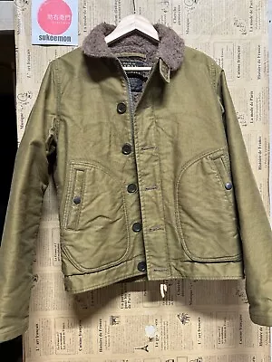 IRON HEART N1 Type Deck Jacket Size XS Green Biker Fashion From JPN In Hand • $328