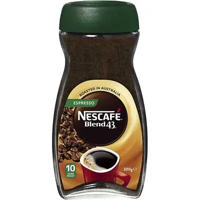 Nescafe Blend 43 Espresso Dark Roast Instant Coffee Jar 300g • $28