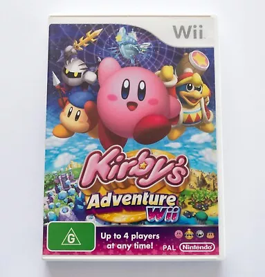 Kirby's Adventure Wii - Nintendo Wii - AUS Seller - EXCELLENT CONDITION! • $78