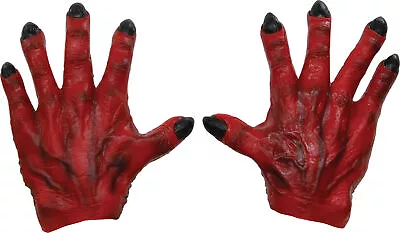 Monster Hands Latex Red Halloween Ghoulish • $25.99