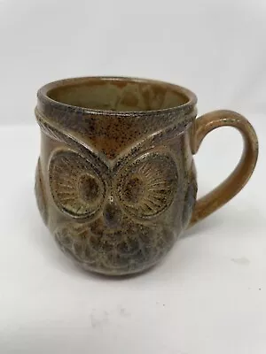 VTG Holt Howard Owl Pottery Textured 3D Stoneware COFFEE MUG Cup Japan(unmarked) • $11.50