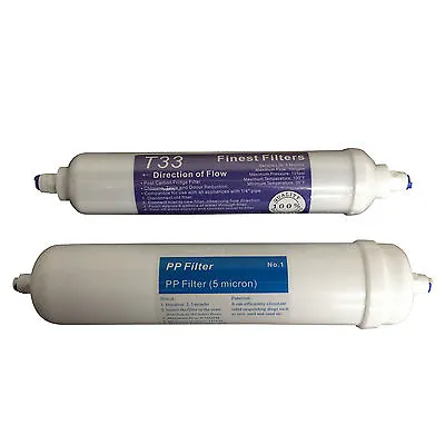 £8.99 • Buy Compact Reverse Osmosis RO Unit Replacement Inline Filter Set Carbon Sediment