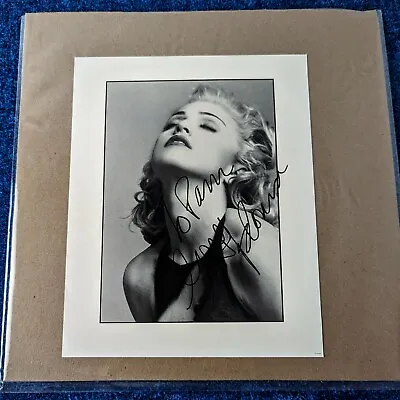 MADONNA SIGNED SEX BOOK/EROTICA 8x10'' PROMO PHOTO MATTE • $1950