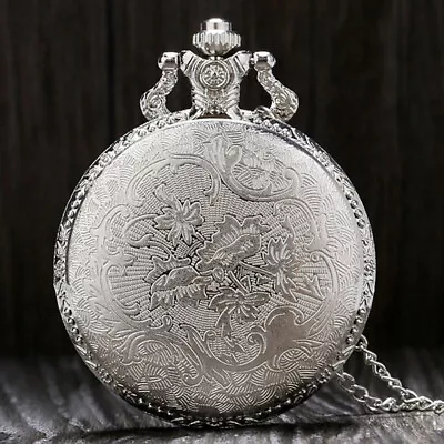 Vintage  Magic Wand Pendant Pocket Quartz Pocket Watch Necklace • $9.77