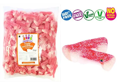 Kingsway FIZZY DRACULA TEETH Sweets VEGAN Sour HALLOWEEN Candy Pick And Mix • £2.95