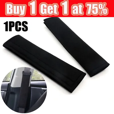 Memory Foam Car Seat Belt Safety Pad Shoulder Strap Cover Cushion Rucksack Black • £3.17