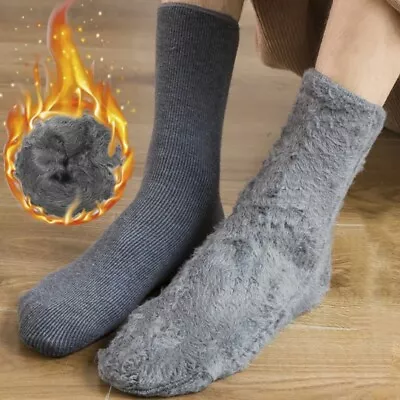 Super Thick Men Socks Cold Resistant Winter Socks Soft Snow Socks  Men • $8.01