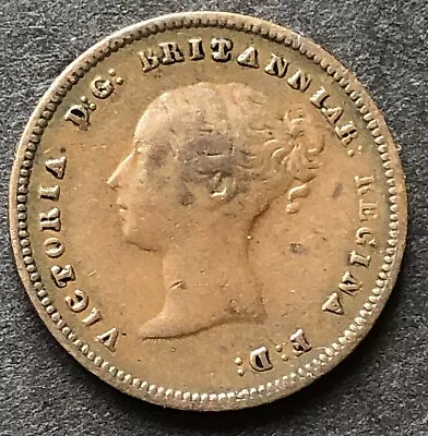 1843 Half Farthing - Copper Coin - Queen Victoria • £11