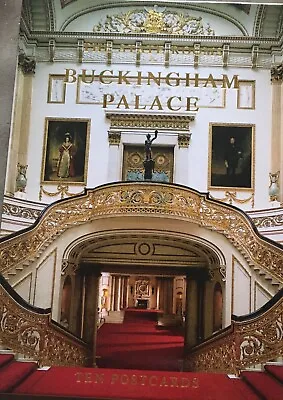 BUCKINGHAM PALACE The State Rooms Set Of 10 Postcards - 2002 • £3.80