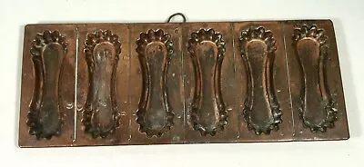 Vtg Antique Chocolate Candy Mold Flat CF #581 ~ 6 Pieces • $19.44