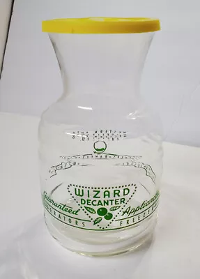 Vintage WIZARD Glass Decanter Western Auto Supply Co. Advertising Juice Carafe • $24.99