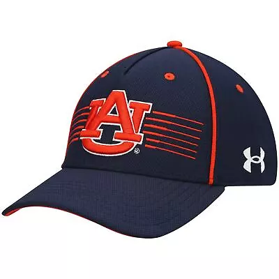 Men's Under Armour Navy Auburn Tigers Iso-Chill Blitzing Accent Adjustable Hat • $29.99