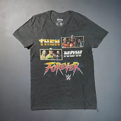 WWE Slam Kids T-Shirt Size S Dark Grey “Then Now Forever” Lootcrate 2018 • $39.99