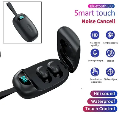 Wireless Bluetooth Headphones TWS Earphones Earbuds In-Ear Pods For All Devices • £9.99