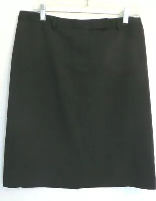 Kukara Basic Stretch Skirt Womens Size 14 Black Knee Length Pencil Business • $15