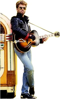 George Michael-Juke Box With Guitar -72  Tall Life Size Cardboard Cutout Standee • $44.95
