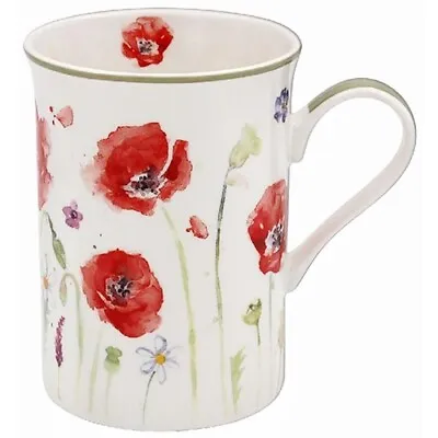£6.81 • Buy Wild Poppy Mug – Gift Boxed - Microwave Dishwasher Safe Fine China - Free UK P&p