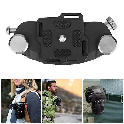 Camera Clip Waist Belt Quick Metal Release Backpack Holster Hanger Quick Strap • £11.22