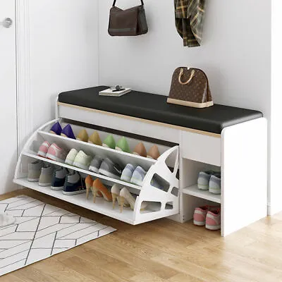 $109.88 • Buy Sitable Bench Shoe Slipper Storage Rack Organiser Wooden Shelf Cupboard Box