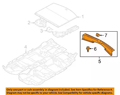 MAZDA OEM 13-16 CX-5 Rear Body Floor Interior Trim-Sill Plate KD456889XA02 • $23.83