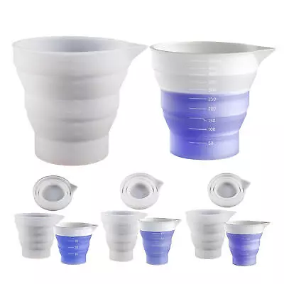 Silicone Measuring Cup Resin Mixing Cups Collapsible Measurement Spoon • $8.23