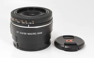 $151.80 • Buy Sony DT 30 Mm F/2.8 Macro SAM Lens For α A-Mount **MINT** Condition