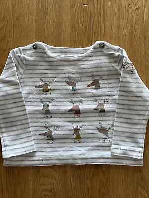 Joules Boys Christmas T-shirt Age 6-9 Months  • £3