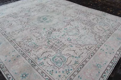 $1925 • Buy 10x12 Large Vintage Handmade Turkish Pink Oversize Oushak Area Rug, 12'6 X10'1 