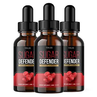 (3 Pack) Sugar Defender Sugar Defender Blood Sugar Support Supplement (6oz) • $59.95