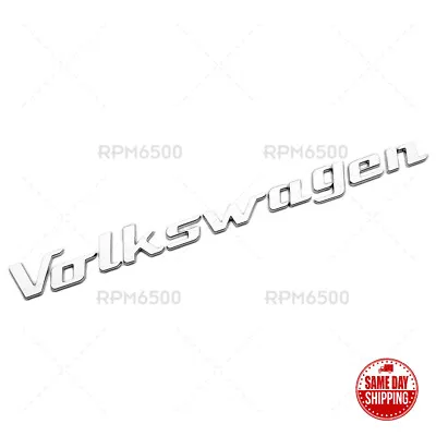 $19.99 • Buy Universal Chrome Rear Liftgate Badge Sport Volkswagen Letter Logo Emblem For VW