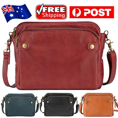 $11.59 • Buy Women Three Layer Leather Crossbody Shoulder Clutch Bag Purse Luxury Handbag NEW